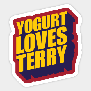 Yogurt Loves Terry Sticker